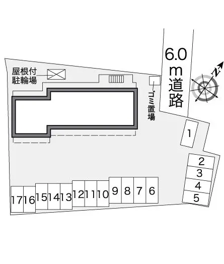 ★手数料０円★新座市馬場１丁目 月極駐車場